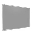 ALLboards Filz Anschlagtafel Aluminiumrahmen 120x90 cm GRAU