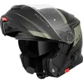 Bogotto H271 BT Taog Bluetooth Klapphelm, schwarz-grün, Größe M für Frauen