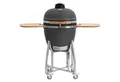 BBQ-Toro Keramikgrill Kamado Grill Holzkohlegrill "KURO" Ø 52 cm, Grau, Keramikgrill, High-End Holzkohlegrill, optimale Hitzespeicherung
