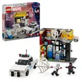 LEGO | Marvel Spider-Verse: Miles Morales vs. Spot - Superhelden Spielset mit Spielzeug Auto - 4 Minifiguren und Mini-Markt - Kreatives Geschenk für Jungen und Mädchen ab 9 Jahren - 76311