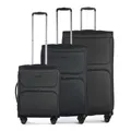 Stratic Bendigo Light + - Koffer-Set 3-teilig (S, M, L) - Schwarz
