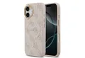Guess Handyhülle GUESS Case für iPhone 17 Goldrahmen Magsafe Handyhülle Cover Rosa