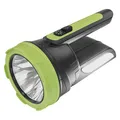 EMOS - aufladbarer LED-Handscheinwerfer - 210lm, 240m - 2 Separate Lichtquellen und 4 Leuchtmodi - ergonomischer Handgriff - 1 800 mAh/3,7 V Akku mit USB-A/C Ladekabel - für Indoor - schwarz-grün