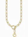 THOMAS SABO Kette mit Anhänger Thomas Sabo KE2192-414-14 Damen Gliederkette mit zwei Ringverschlüsse