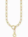 Thomas Sabo KE2192-414-14 Damen Gliederkette mit zwei Ringverschlüssen, verst...