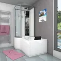 Kombination Badewanne Dusche K50-R00-EC Duschtempel 100x170 cm