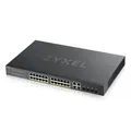 Zyxel GS1920-24HP V2 Smart Managed Switch 24x Gigabit Ethernet (24x PoE+, max. 375 Watt), 4x GbE/SFP Combo GS192024HPV2-EU0101F