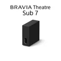 SONY BRAVIA Theatre Sub 7, Wireless Subwoofer, Schwarz