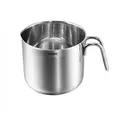 Kopf Milchtopf, Silber, Metall, Rund, Skalierung, Kochen, Töpfe, Milchtöpfe