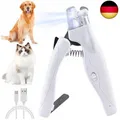 Sporgo Krallenschere für Hunde: Nagelknipser mit Led Licht für Hunde Katzen, 2 i