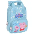 Peppa Pig Rucksack Kinderrucksack Peppa Wutz Baby Hellblau 20 x 28 x 8 cm blau