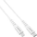 InLine® USB-C Lightning Kabel, für iPad, iPhone, iPod, silber/Alu, 2m MFi Kabel USB &