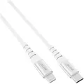 INLINE USB-C Lightning Kabel, für iPad, iPhone, iPod, silber/Alu, 2m MFi