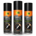 Spraytive 3 x 500ml Grill-Pflegespray - BBQ Grill-Reiniger - Pflegt & Konserviert Grillroste, Pfannen (Edelstahl, Gusseisen) & Co. - Antihaftspray, Non Stick Spray für Weber Grills, Plancha Grills