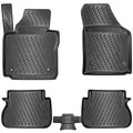 ELMASLINE 3D Gummimatten Set für VW Caddy 4 (IV) 2015-2020 | Fußmatten mit extra hohem Rand | Zubehör