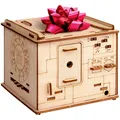 ESC WELT Space Box - Escape Room Spiel - Geschenke für Männer und Frauen - 3D Pu