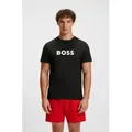 BOSS Strandshirt T-Shirt RN mit UV Schutz (SPF 50), Swimwear schwarz XL (52)
