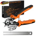 Lozzange für Leder Gürtel Lochstanzer diy Kunstleder Schneidewerkzeug, V-Form, M