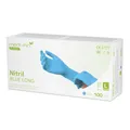 Medi-Inn+ Nitril blue long Einmalhandschuhe puderfrei (Menge: 1000 Stück, Größe: L (8-9))