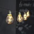 LED Party Lichterkette Glühbirne 5 klare Birnen für Außen Balkon Terrasse Retro