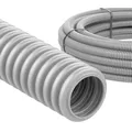 Lancelot flexibles Leerrohr M32 für Elektroinstallation | Wellrohr 25 Meter | 320N, 1J, -5°C / +60°C | lichtgrau