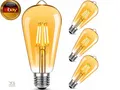 NUODIFAN Edison Vintage Glühbirne, 3 Stück Edison LED Lampe Warmweiß E27 Retro G