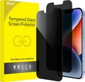 JETech 2x Sichtschutz iPhone 14 6,1 Zoll Anti-Spähen Privatsphäre Schutz Folie