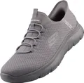 Skechers Sport Herren SUMMITS HIGH RANGE Sneakers Slip ins Vegan 232457 Grey, Schuhgröße:42 EU