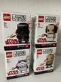 LEGO BRICKHEADZ: DARTH VADER (41619) + STORMTROOPER (41620) + 41628 + 41602 -NEU