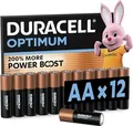 Duracell Optimum Mignon (AA)-Batterie Alkali-Mangan 1.5 V 12 St. (149451)