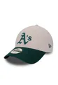 New Era Baseball Cap Oakland Athletics Contrast Visor 9Forty Adjustable Cap New Era Beige (1-St)