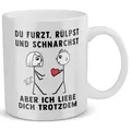 22Feels Tasse Frauen Geschenk Jahrestag Paar Spruch Valentinstag Geburtstag Freundin, Keramik, Made in Germany, Spülmaschinenfest weiß