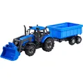 Polesie Cavallino Traktor mit Lader und Anhänger Muldenkipper Blau, Scha (43190187)