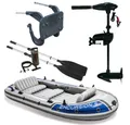 Intex Schlauchboot Boot Excursion 5 SET inkl. Alu-Paddel + Pumpe #68614, bis 600kg, 366x168x43cm