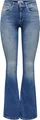 Only Blush Mid Flared Jeans Damen