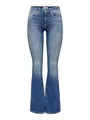 ONLY Damen Onlblush Life Mid Flared Bb Rea1319 Noos Jeans, Medium Blue Denim, M / 30L EU