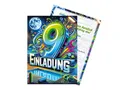 Limonia 12 Einladungskarten zum 9. Kindergeburtstag Graffiti Street Art Motto Feier Fest Einladung Set Geburtstag Mädchen Kinder Jungs Jungen Boys Teenies Unisex