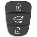 Autoschlüssel Tastenfeld Gummi für Hyundai i20 i30 ix20 ix35 Elantra Veloster...