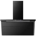 PKM Dunstabzugshaube, Schwarz, Metall, Glas, , 90x79.2-118.2x37 cm, Randabsaugung, elektronische Steuerung, Arbeitsplatzbeleuchtung, Küchengeräte, Küchenelektrogeräte, Dunstabzugshauben