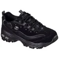 Skechers D ́Lites - Biggest Fan Sneaker Freizeitschuh, Halbschuh, Schnürschuh im trendigen Chunky-Style schwarz 40 EU