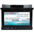 AGM Batterie 80Ah 12V – Solarbatterie für Wohnmobil, Wohnwagen, Boot, Mover – Versorgungsbatterie Deep Cycle – Wartungsfrei & Zyklenfest