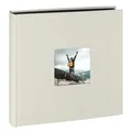 Hama Fotoalbum Jumbo (Fotobuch mit 100 schwarzen Seiten, Hochzeitsalbum für 400 Fotos, Gästebuch zum Selbstgestalten und Einkleben) weiß Fine Art 28 x 28.5 cm