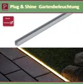 Paulmann Plug & Shine Aluminium Profil 1m für Neon LED Stripe zur Befestigung