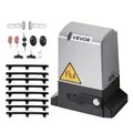 VEVOR Schiebetorantrieb, 550 W Hoftorantrieb für Türen bis zu 25 m und 1500 kg, Rolltormotor mit Nylon-Zahnstange, Infrarotsensor und 2 Fernbedienungen, Öffnungssystem für Einfahrtstore
