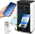 Clatronic Mobile Klimaanlage mit WiFi-Steuerung | 3in1 zum Kühlen, Entfeuchten, Ventilieren | 9000 BTU | Klimaanlage mit Abluftschlauch | CL 3716