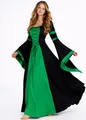 MAYLYNN Mittelalter Kleid Gewand Keyla - Baumwolle grün - LARP, Größe:XL
