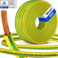 hb-digital Erdungskabel 10m PVC Aderleitung H07V-K Erdungsleitung 16mm2 flexibel für Solaranlagen grün-gelb