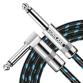 3M Gitarren Instrumentenkabel 6.3mm Gitarrenkabel Lärmschutz mit Abgewinkelte...