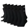 PUMA Unisex Crew Tennissocken Sportsocken Socken für Damen Herren 6 Paar, Farbe:200 - black, Socken & Strümpfe:47-49
