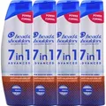 4 x Head & Shoulders 7in1 Anti Schuppen Shampoo gegen Haarausfall je 250ml Reinigt und Pflegt